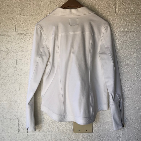 Liverpool Jeans White Moto Jacket - Picture 3 of 5